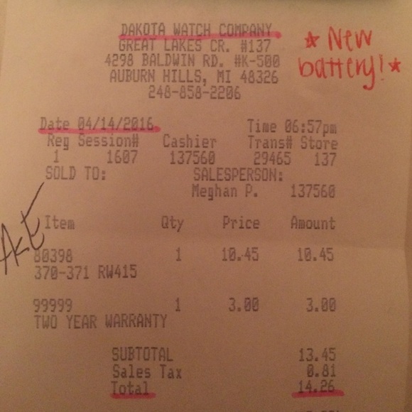 *SOLD* Armani Exchange women's watch w new battery - Picture 3 of 3