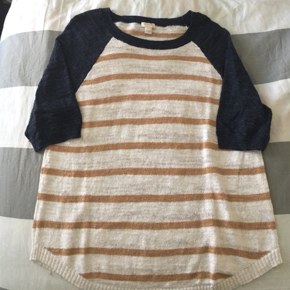J. Crew Lightweight 3/4 Sleeve Top