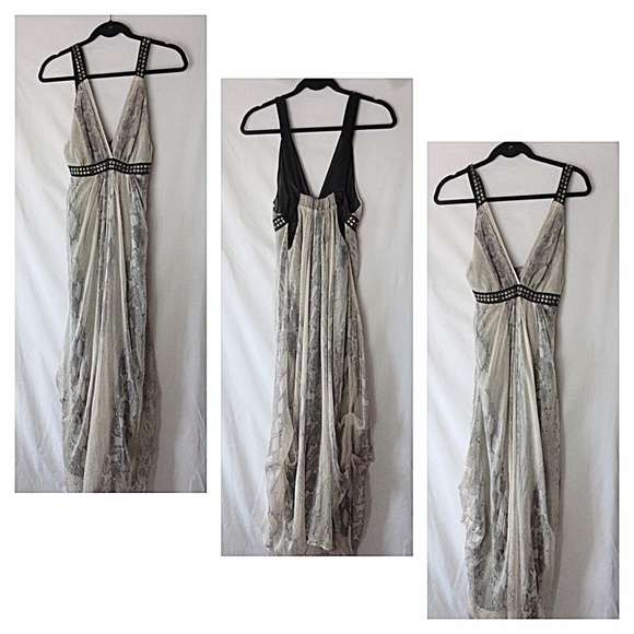 Bebe Snake Print Max Dress