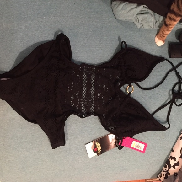 sexy one piece bathing suit!