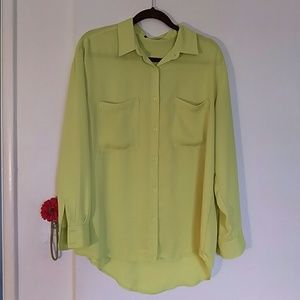 Lime yellow blouse