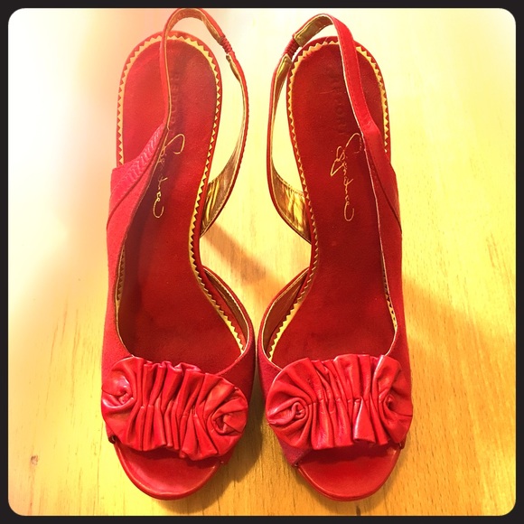 Report Signature studded sling back heels