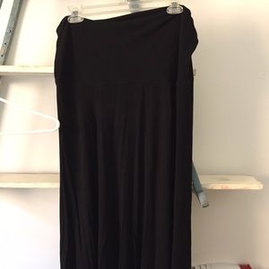 Black fold over maxi skirt/dress BRAND NEW
