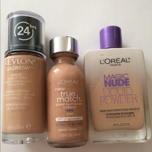 Drugstore foundation lot