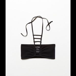 Free People Ladder Front Bralette (Black & Pink)