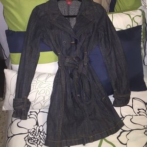 Trendy Denim Trench Coat!