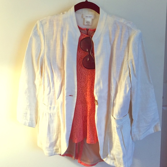 Kate hill casual white jacket