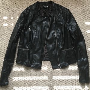 Forever 21 pleather Moto jacket
