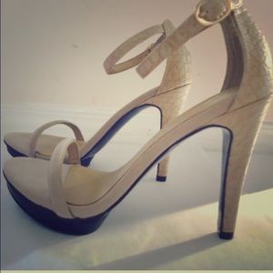 Armani Exchange Strappy Sandal Platforms