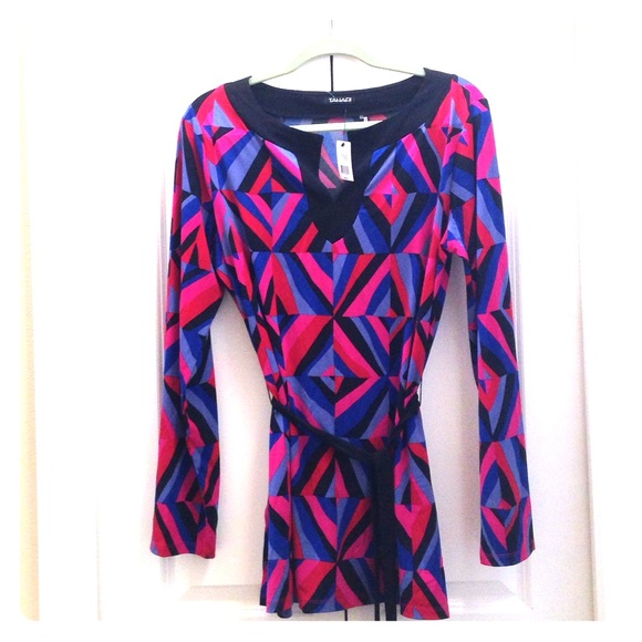 Tahari Designer long sleeve Tunic / Shirt