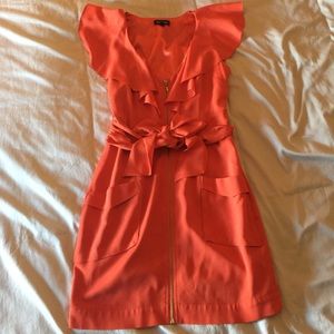 Orange cream dress from Bebe