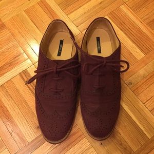 Burgundy Oxfords