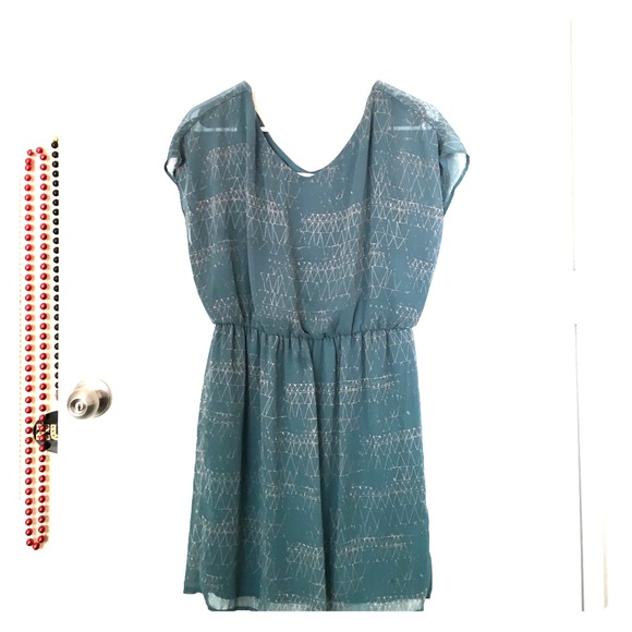 Green flowy dress