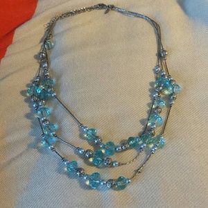 2028 Vintage-Style Sky Blue Necklace