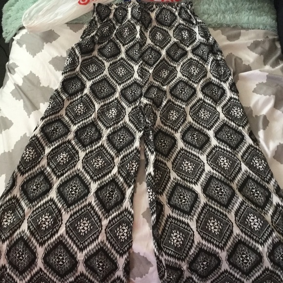 Black and White Tribal Palooza Pants