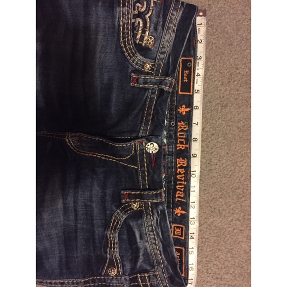 SOLD🔴 PLAID RR JEANS - Picture 2 of 4