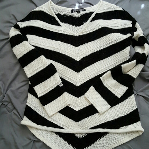 Black and white sweater