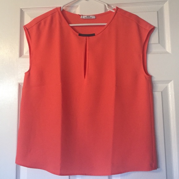 NWT Mango coral blouse