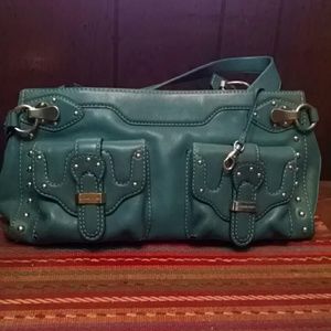 Michael Kors turquoise blue purse
