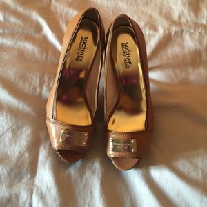 Brown platform Michael Kors sandals
