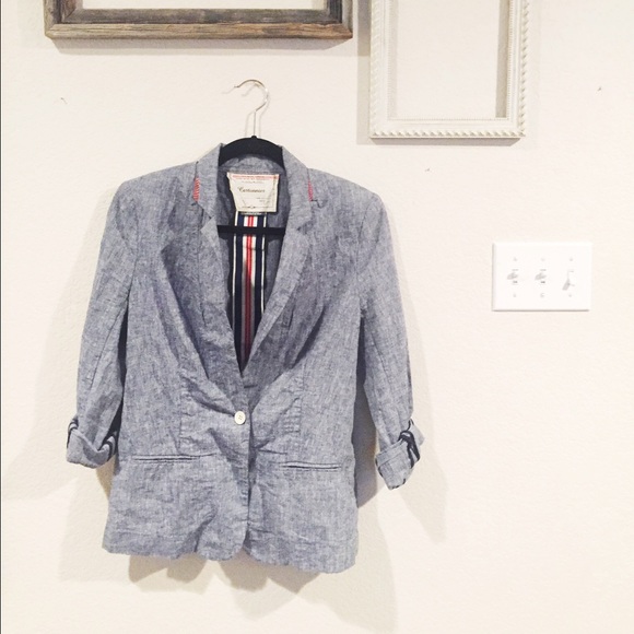 Chambray Blazer from Anthropologie