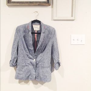 Chambray Blazer from Anthropologie