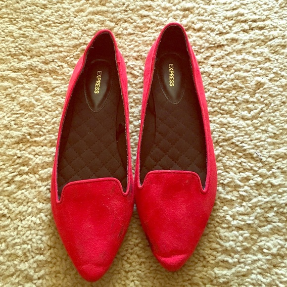 Express red flats