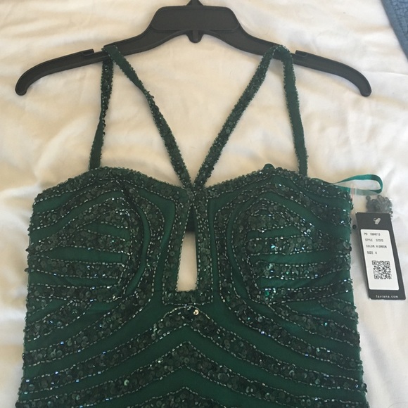 Sequined Green Gown