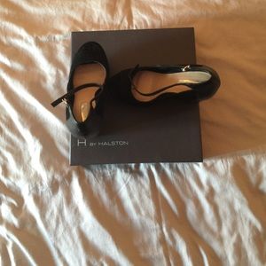 Platform black sandals