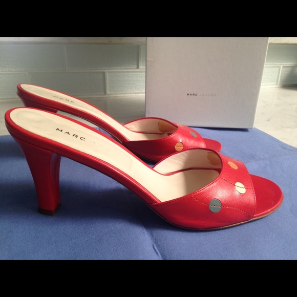 Marc Jacobs multi-color polka dot heels - size 8 - Picture 2 of 4