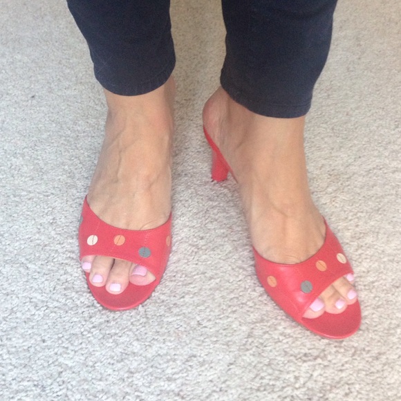 Marc Jacobs multi-color polka dot heels - size 8 - Picture 4 of 4