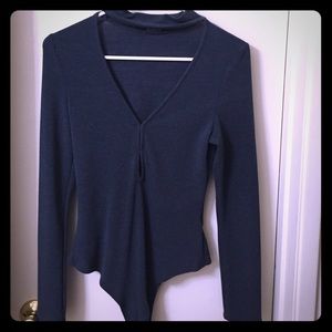 Choker style body suit with key hole detail