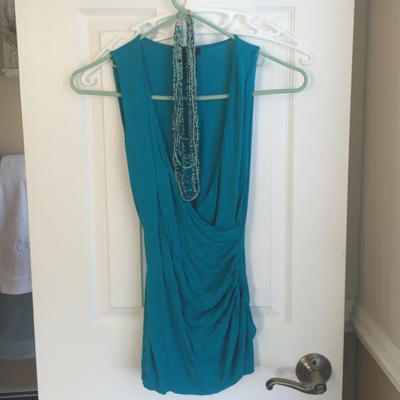Ann Taylor teal shirt