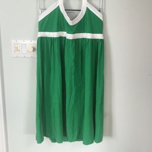 Cute, preppy green halter dress