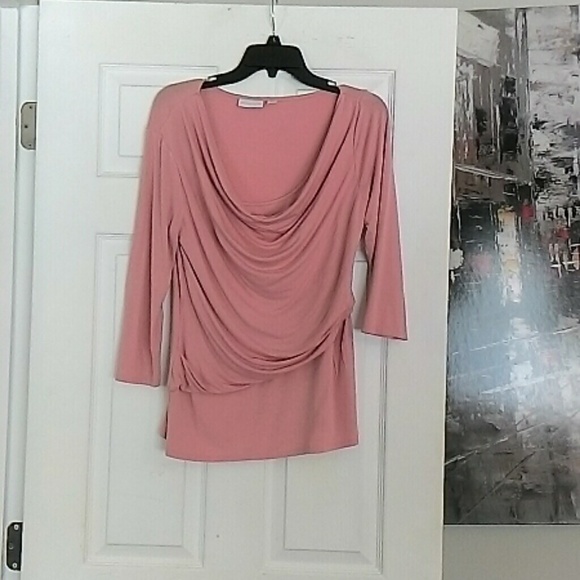 NY&Co. Beautiful pink cowl neck, professional top