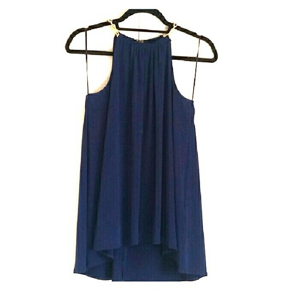 Michael Kors Tops - Michael Kors navy blue fashion halter top
