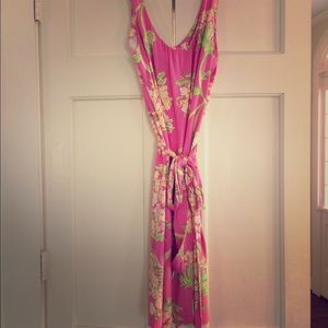 Lilly Pulitzer pink floral dress sz XL