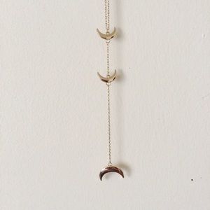 Necklace - Triple Moon Y-Chain
