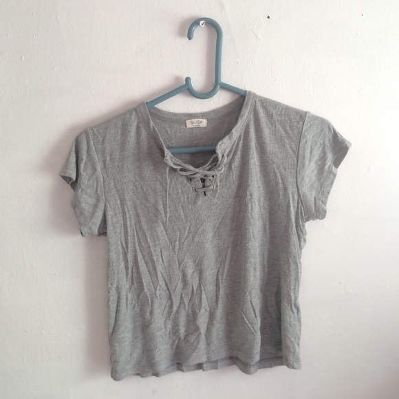 ❌SOLD❌Brandy Melville Lace Up Top