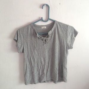 ❌SOLD❌Brandy Melville Lace Up Top