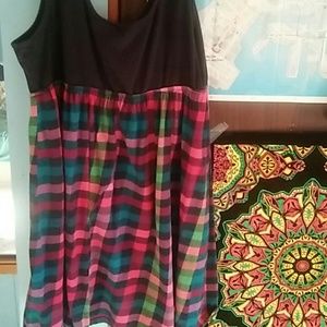 Dress checkered colors