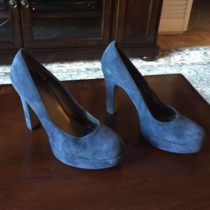 Nine West Suede Platform High Heel Pumps