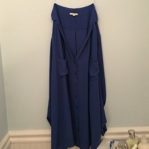 PEONE collared blue blouse