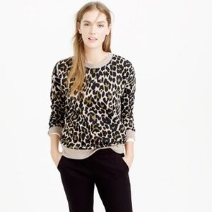 Jcrew Leopard Sweatshirt