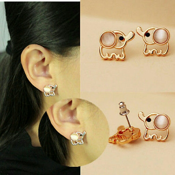 Adorable Elephant Earrings - Picture 3 of 3