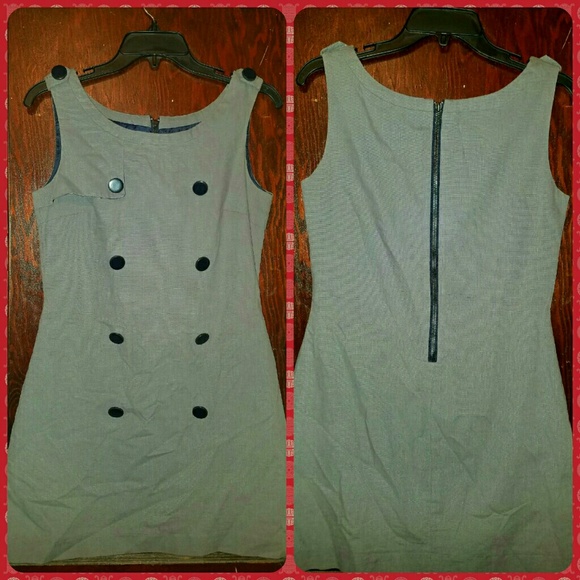 Cute mini button dress