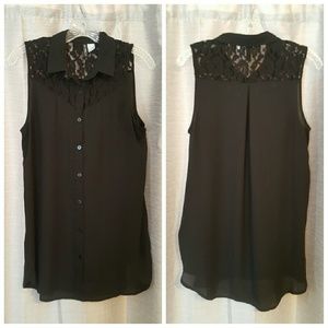Black button up shirt from H&M