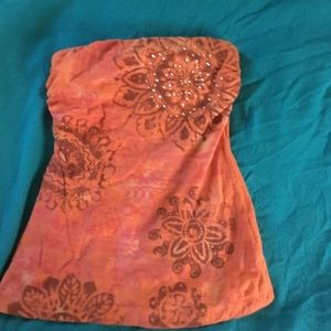 Orange tube top