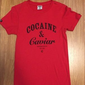 Crooks & Castles cocaine and caviar t-shirt