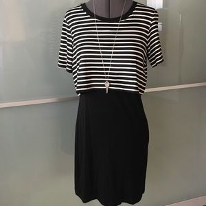 Striped tee dress